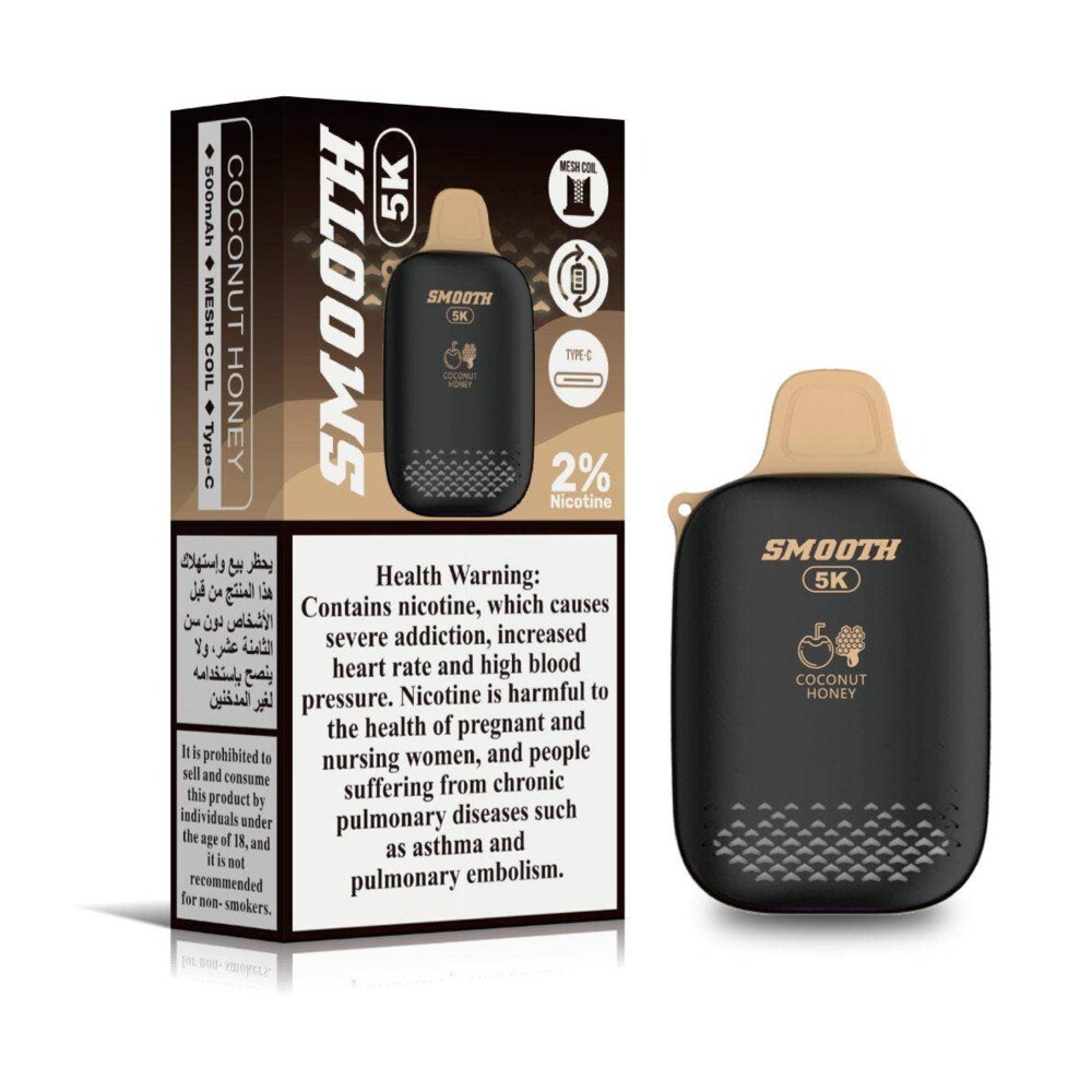 Smooth 5K - Coconut Honey - 20mg/ml 5000 Puffs