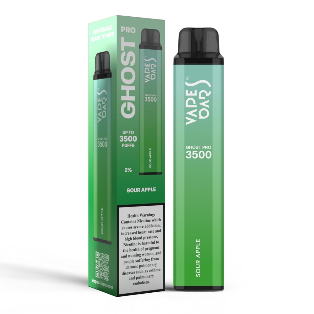 Ghost Pro - Sour Apple - 20mg/ml 3500 Puffs