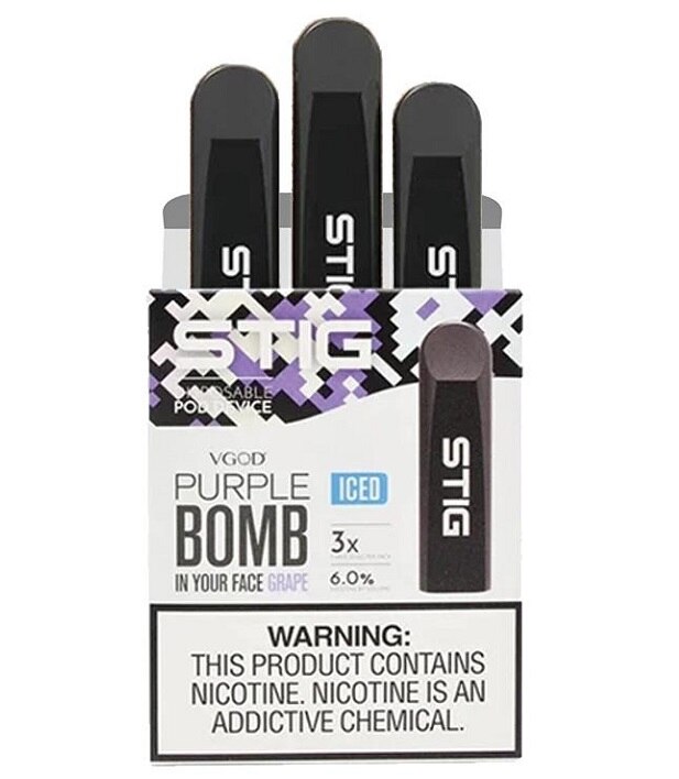 Stig VGOD - Purple Bomb Iced - 60mg/ml 3x200 Puffs