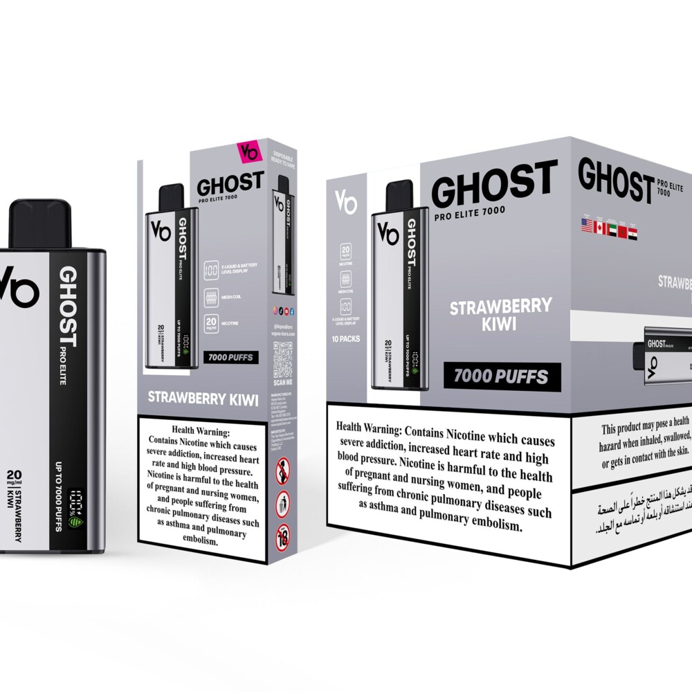 Ghost Pro Elite - Strawberry Kiwi - 20mg/ml 7000 Puffs