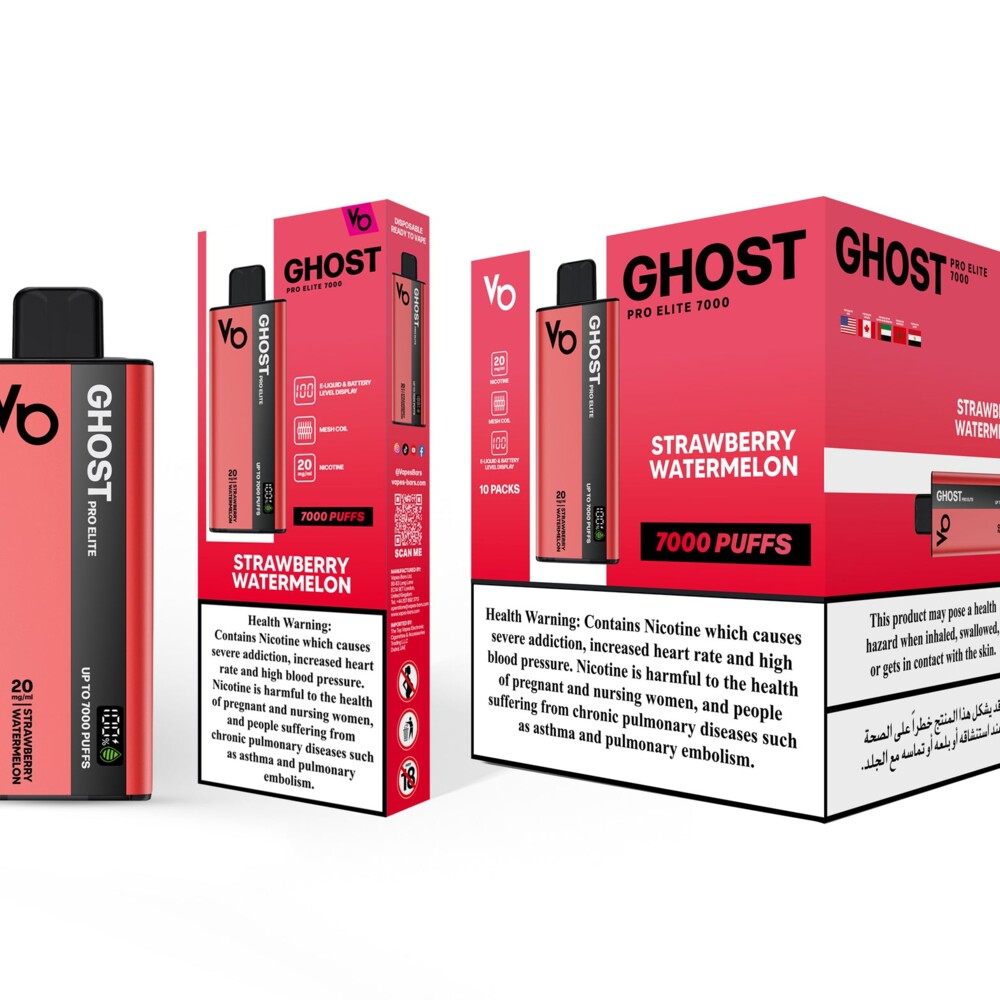 Ghost Pro Elite - Strawberry Watermelon - 20mg/ml 7000 Puffs