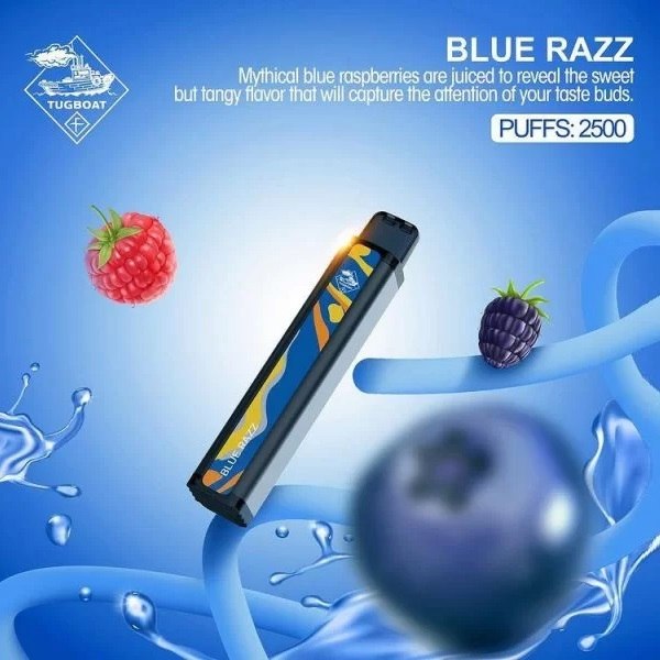 Tugboat XXL - Blue Razz - 50mg/ml 2500 Puffs