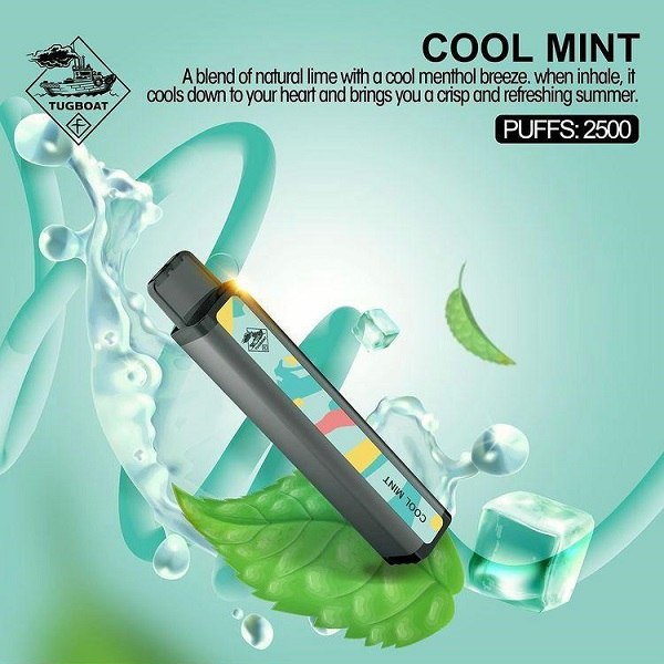 Tugboat XXL - Cool Mint - 50mg/ml 2500 Puffs