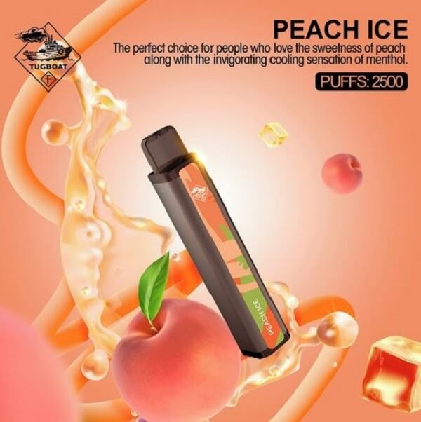 Tugboat XXL - Peach Ice - 50mg/ml 2500 Puffs