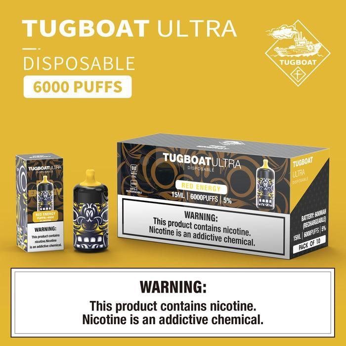 Tugboat Ultra - Red Energy - 50mg/ml 6000 Puffs