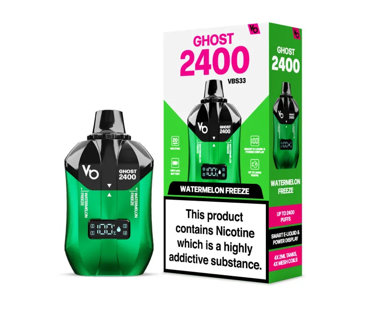 Ghost 2400 - Watermelon Freeze - 20mg/ml 2400 Puffs