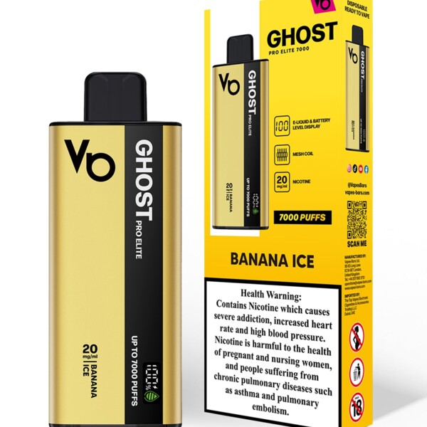 Ghost Pro Elite - Banana Ice - 20mg/ml 7000 Puffs