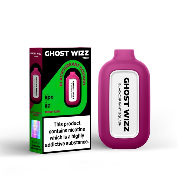 Ghost Wizz - Blackcurrant Squash - 20mg/ml 600 Puffs