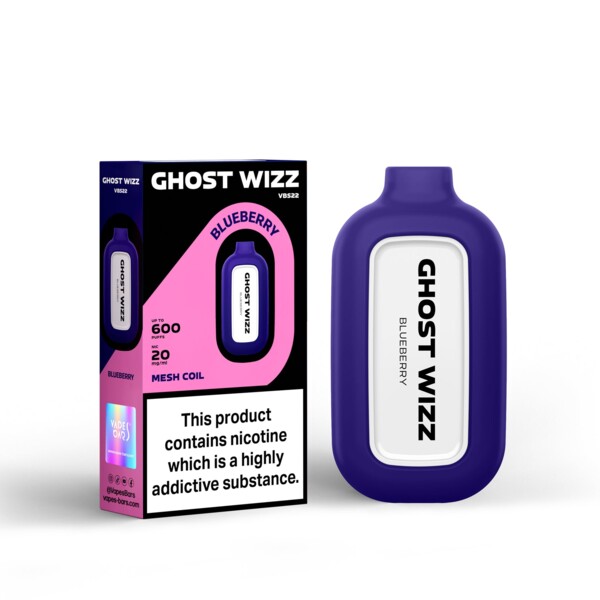 Ghost Wizz - Blueberry - 20mg/ml 600 Puffs