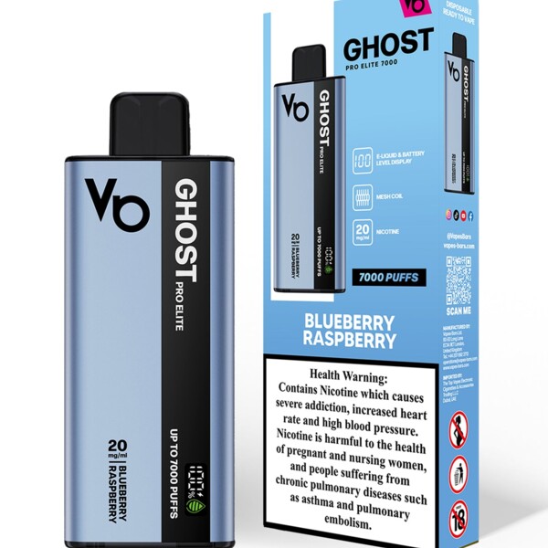 Ghost Pro Elite - Blueberry Raspberry - 20mg/ml 7000 Puffs