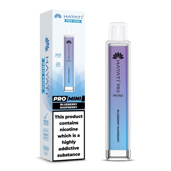 Hayati® Pro Mini - Blueberry Raspberry - 20mg/ml 600 Puffs