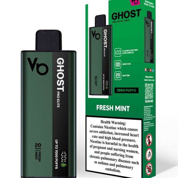 Ghost Pro Elite - Fresh mint - 20mg/ml 7000 Puffs