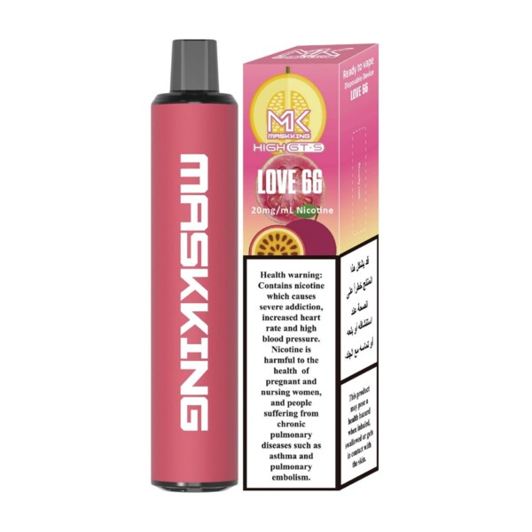 Maskking High GT-S - Love 66 - 20mg/ml 4000 Puffs