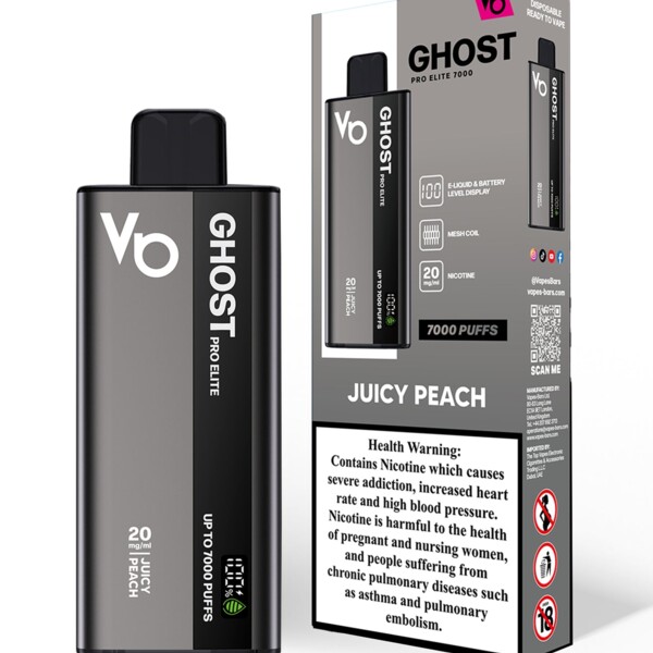 Ghost Pro Elite - Juicy Peach - 20mg/ml 7000 Puffs