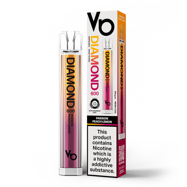 Diamond - Passion Peach Lemon - 20mg/ml 600 Puffs