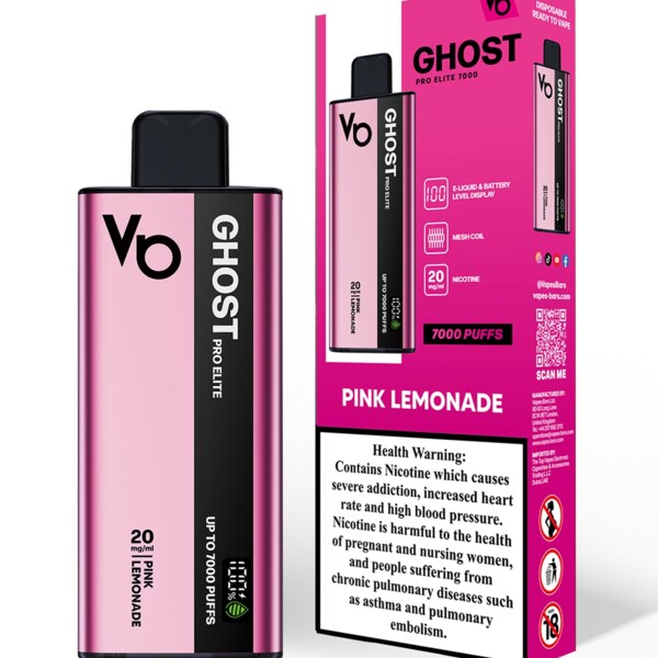 Ghost Pro Elite - Pink Lemonade - 20mg/ml 7000 Puffs