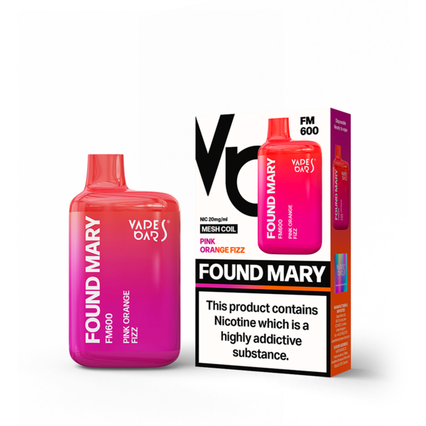 Found Mary - Pink Orange Fizz - 20mg/ml 600 Puffs