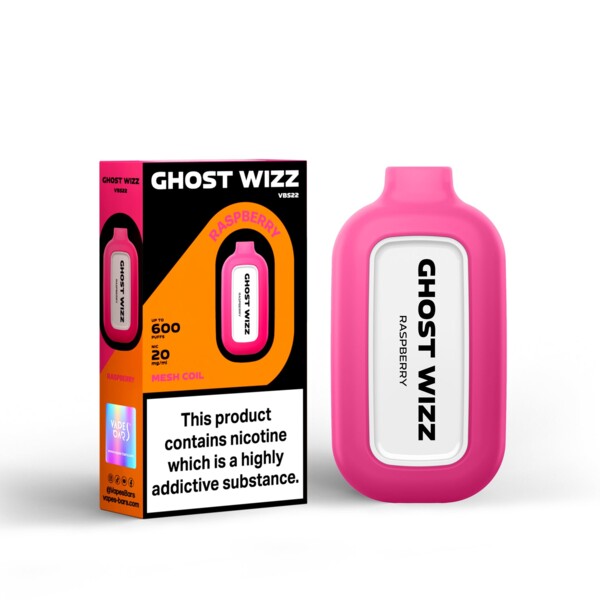 Ghost Wizz - Raspberry - 20mg/ml 600 Puffs