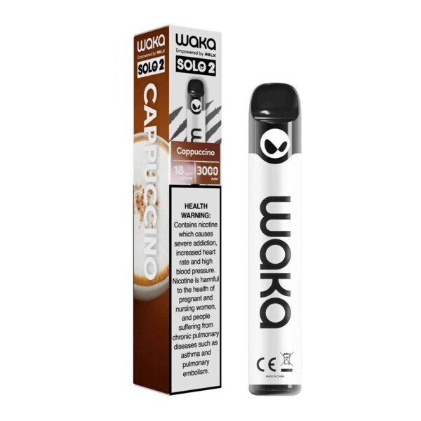 Relx Waka Solo 2 - Cappuccino - 18mg/ml 3000 Puffs