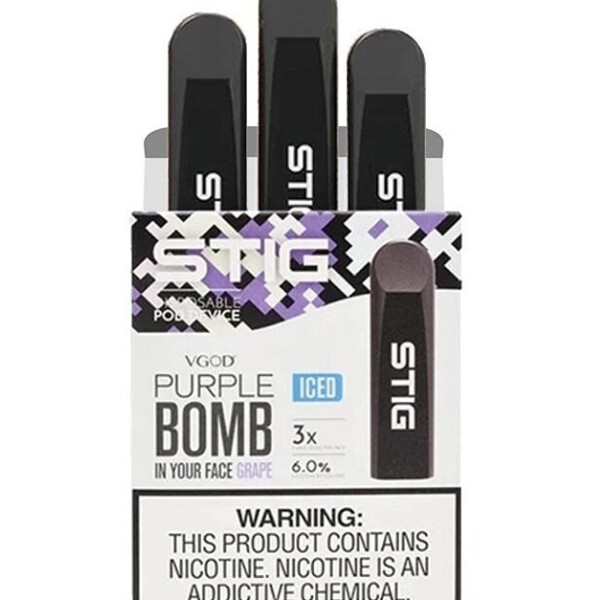 Stig VGOD - Purple Bomb Iced - 60mg/ml 3x200 Puffs