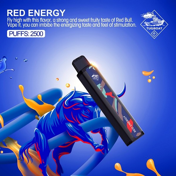 Tugboat XXL - Red Energy - 50mg/ml 2500 Puffs