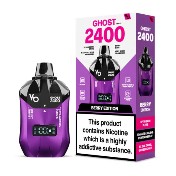 Ghost 2400 - Berry Edition - 20mg/ml 2400 Puffs