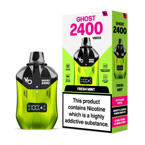 Ghost 2400 - Fresh Mint - 20mg/ml 2400 Puffs