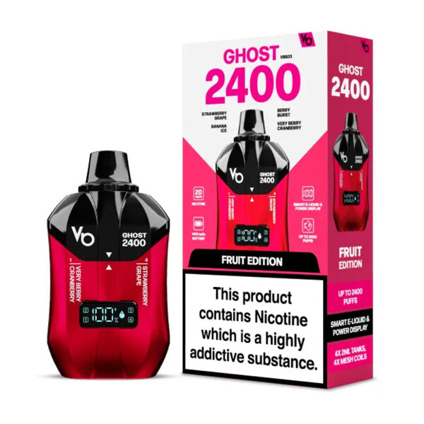 Ghost 2400 - Fruit Edition - 20mg/ml 2400 Puffs