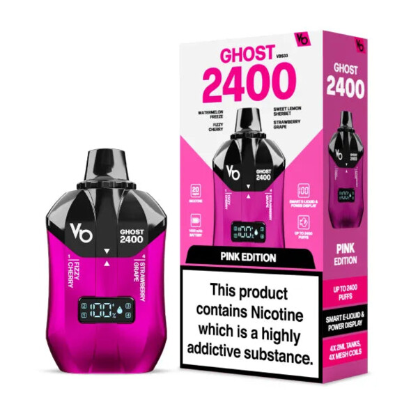 Ghost 2400 - Pink Edition - 20mg/ml 2400 Puffs