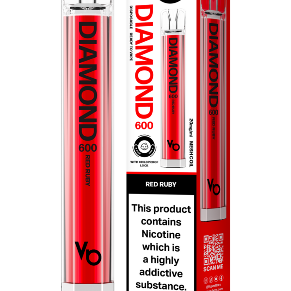 Diamond - Red Ruby - 20mg/ml 600 Puffs